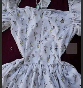 floral mini dress🦢🍄