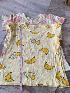 Cute Banana &amp; Bunny Pajama Set