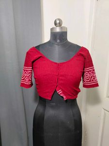 Red stretchable Blouse