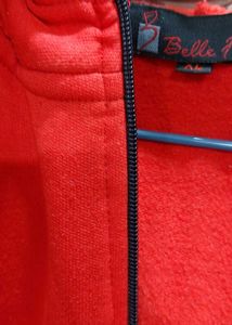 Red Zip-Up Hoodie