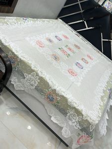 combo Vintage White/golden Net Double Bed Sheets -