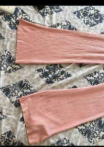 Pink Bootcut Flared Pants Joggers Pajama