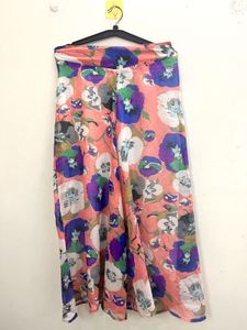 Flowy Floral Print Palazzo Pants