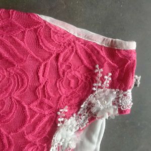 Beautiful Pink &amp; White Gown