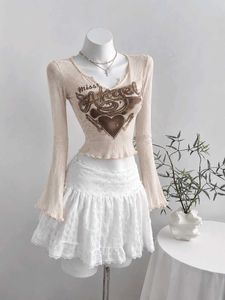 Cute Angel Graphic Long Sleeve T-shirt