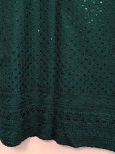 Elegant Dark Green Sequin Kurta