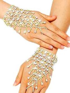 Sparkling Crystal Hand Bracelet