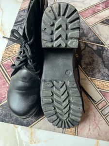 Black Lace-Up Ankle Boots
