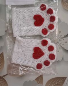 Cute Paw Fingerless Gloves✨