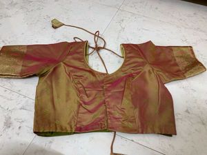 Elegant Silk Saree golden brown