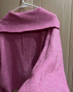 Boohoo Pink Knit Pullover Sweater