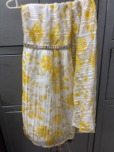 Elegant Yellow Floral sharara set