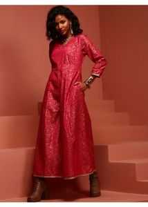 Elegant Pink Ethnic Jumpsuit