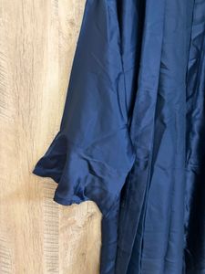 Satin Navy Robe
