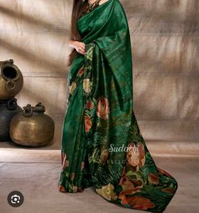Elegant Ready to wear Green Saree