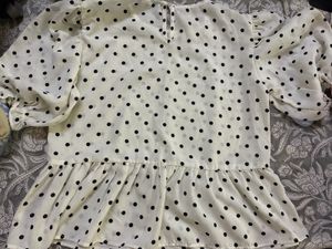 Zudio Polka Dot Ruffle Top