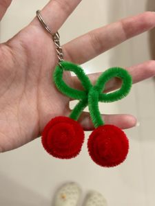 Cute Cherry Keychain