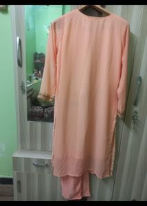 Ready-made dress with heavy pearl Dupatta