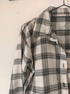 Plaid Shirt &amp; Crop Top Set