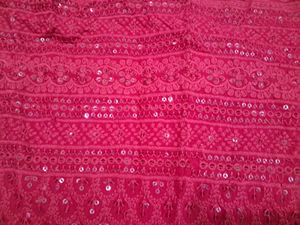 Red Embroidered Kurta