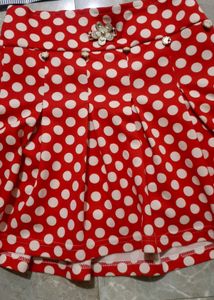 Cute Red Polka Dot Skirt