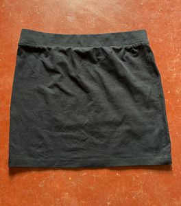 Black Casual Mini Skirt