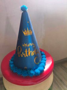 Blue Happy Birthday Party Hat