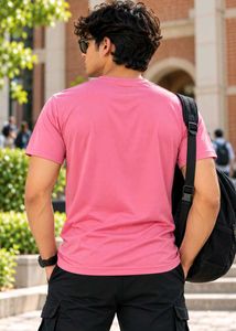 Men's Pink Graphic T-Shirt