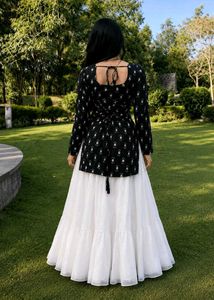 Black Printed Kurta