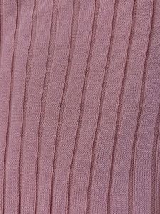 Ribbed Off-Shoulder Pink Top