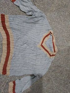 Cozy Striped Knit sweater (crochet)
