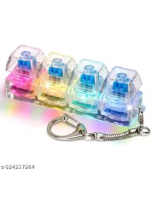 4-key mechanical keyboard fidget keychain
