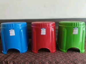 Set of 3 Plastic Stools offer