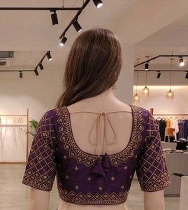 Deep Purple Heavy work Blouse