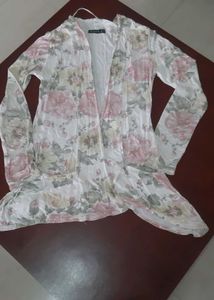 Floral Print Open Suncoat /Shrug / jacket