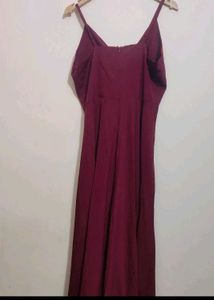 Maroon Color Long Dress For 36 Bust