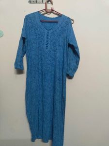 Blue Chikankari Kurta