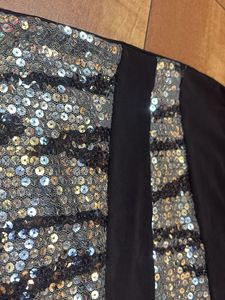 Sparkly Sequin Mini Skirt with animal print