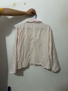 Lightweight Striped Button-Up Shirt