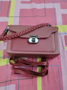 Chic Dusty Rose Crossbody Bag