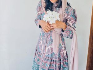 Paisley Print Ethnic Gown