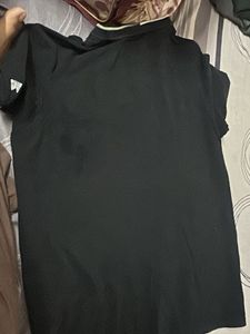 Black Short Sleeve Polo T-Shirt