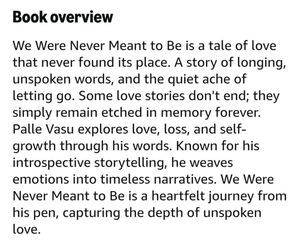 We Were Never Meant to Be Novel
