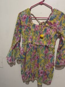 Boho Floral Smocked Blouse