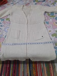 Long Woollen Shrug With Croatia Work