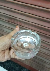 Crystal Ashtray with Cigar