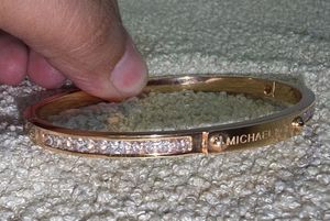 Michael Kors Rose Gold Crystal Bangle