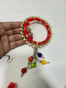 Indian Handcrafted bangles and maangtika
