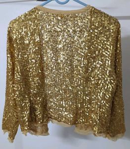Sparkling Gold Sequin Jacket from Bendito Pie