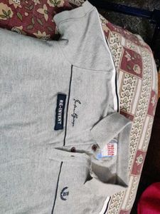 the Indian garage co Stylish Grey Polo T-Shirt